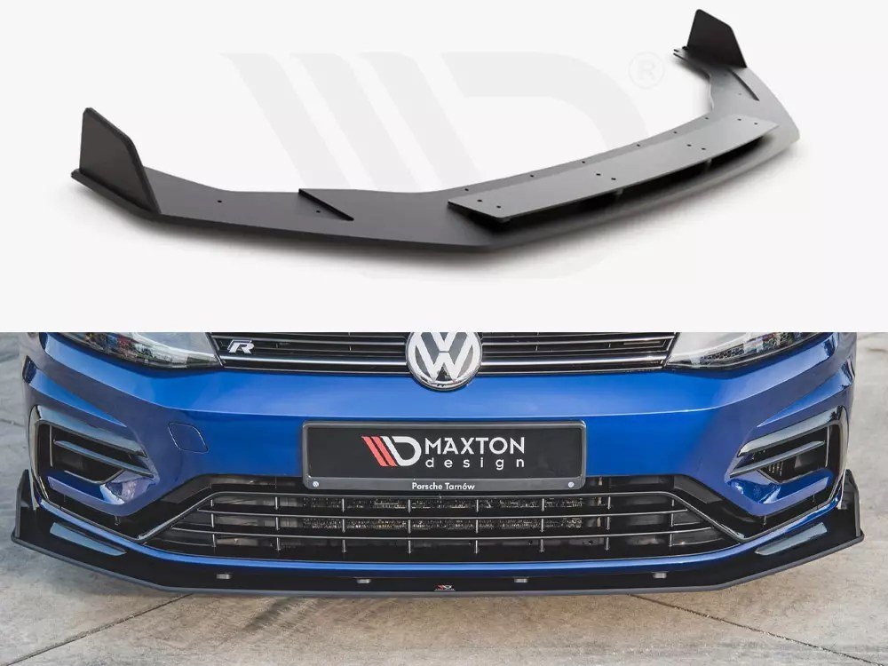MAXTON RACING FRONT SPLITTER V.2 VW GOLF MK7 R RLINE FACELIFT (2017-2020) (1)