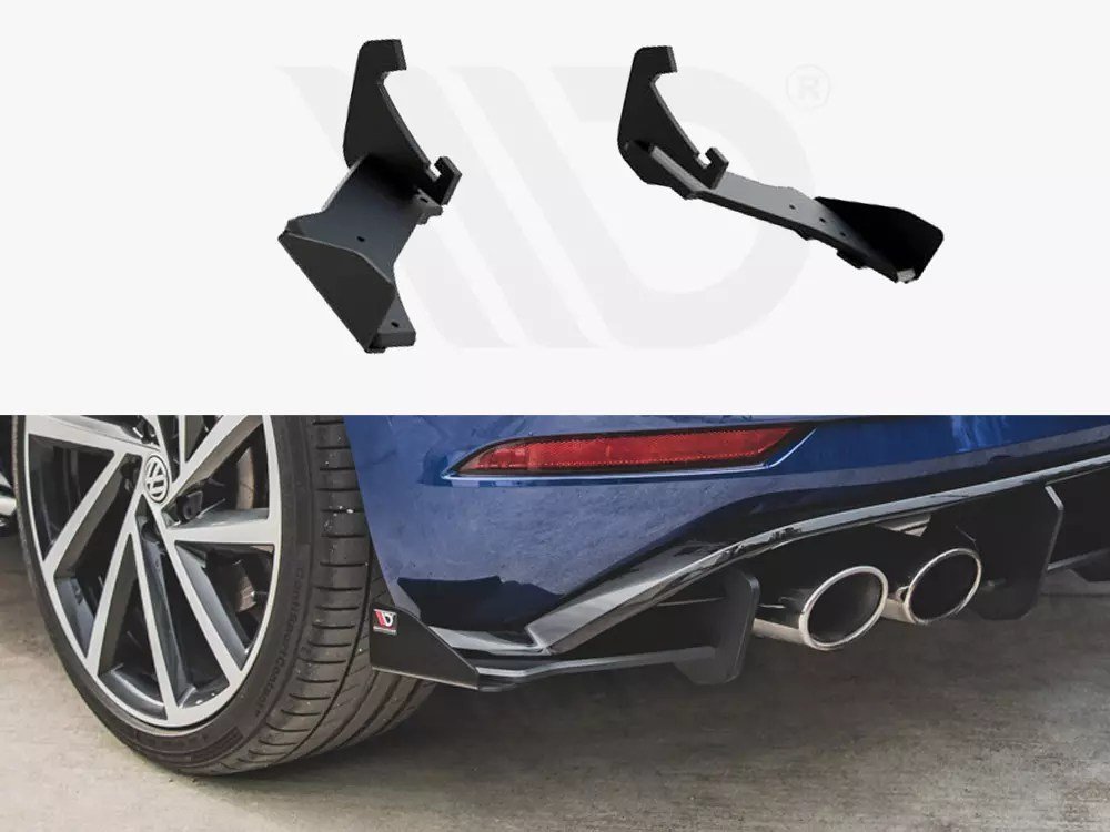 MAXTON RACING REAR SIDE SPLITTERS + FLAPS VW GOLF 7 R FACELIFT (2017-2020) (5)