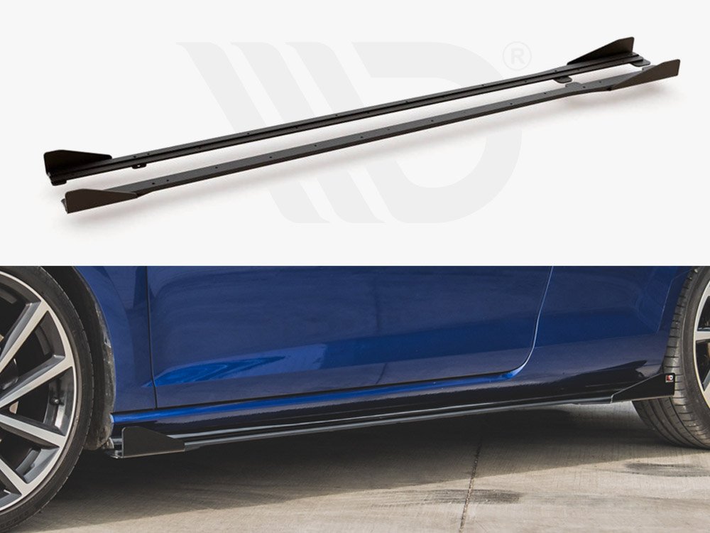MAXTON RACING SIDE SIDE SKIRTS DIFFUSERS + FLAPS VW GOLF 7 R R-LINE FACELIFT(2017-2020) (4)
