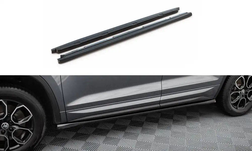 SIDE SKIRTS DIFFUSERS SKODA KODIAQ SPORTLINE MK1 FACELIFT (1)