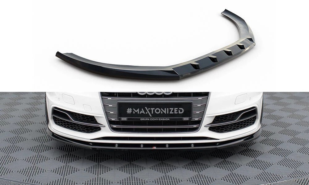 leesidetuning-FRONT SPLITTER V.1 AUDI S3 A3 S-LINE SPORTBACK HATCHBACK 8V (2013-2016)1