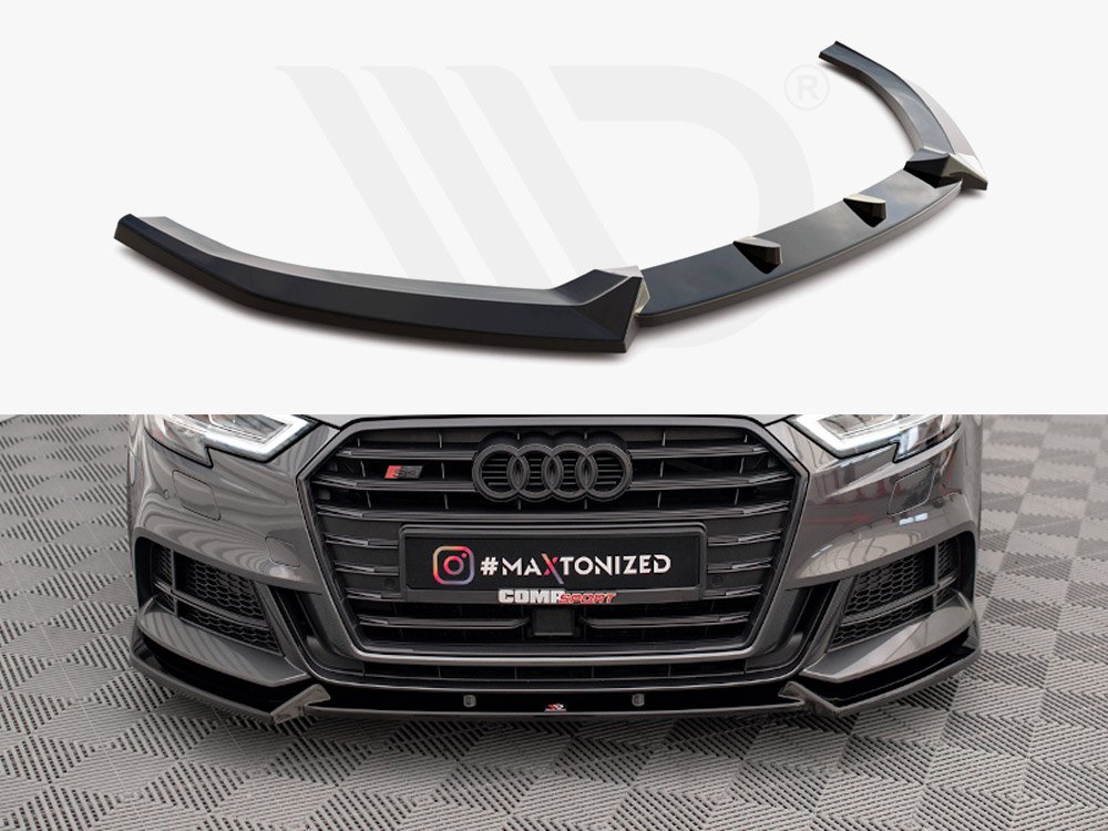 leesidetuning-FRONT SPLITTER V.1 AUDI S3 SPORTBACK 8V FACELIFT (2016-2019)1