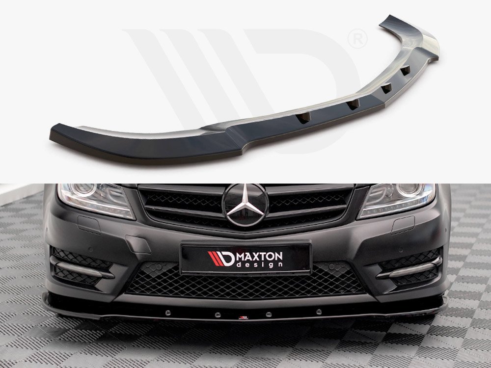 leesidetuning-FRONT SPLITTER V.2 MERCEDES C COUPE AMG-LINE C204 (2011-2015)1